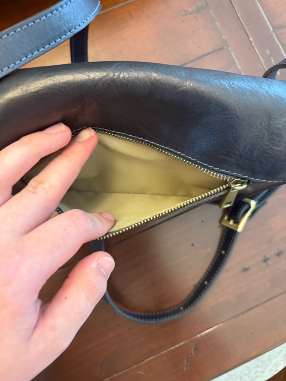 Vera Pelle genuine leather crossbody made in Italy - Picture 16 of 16